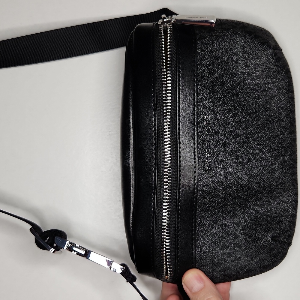 Michael Kors Black and Gray Belt Bag